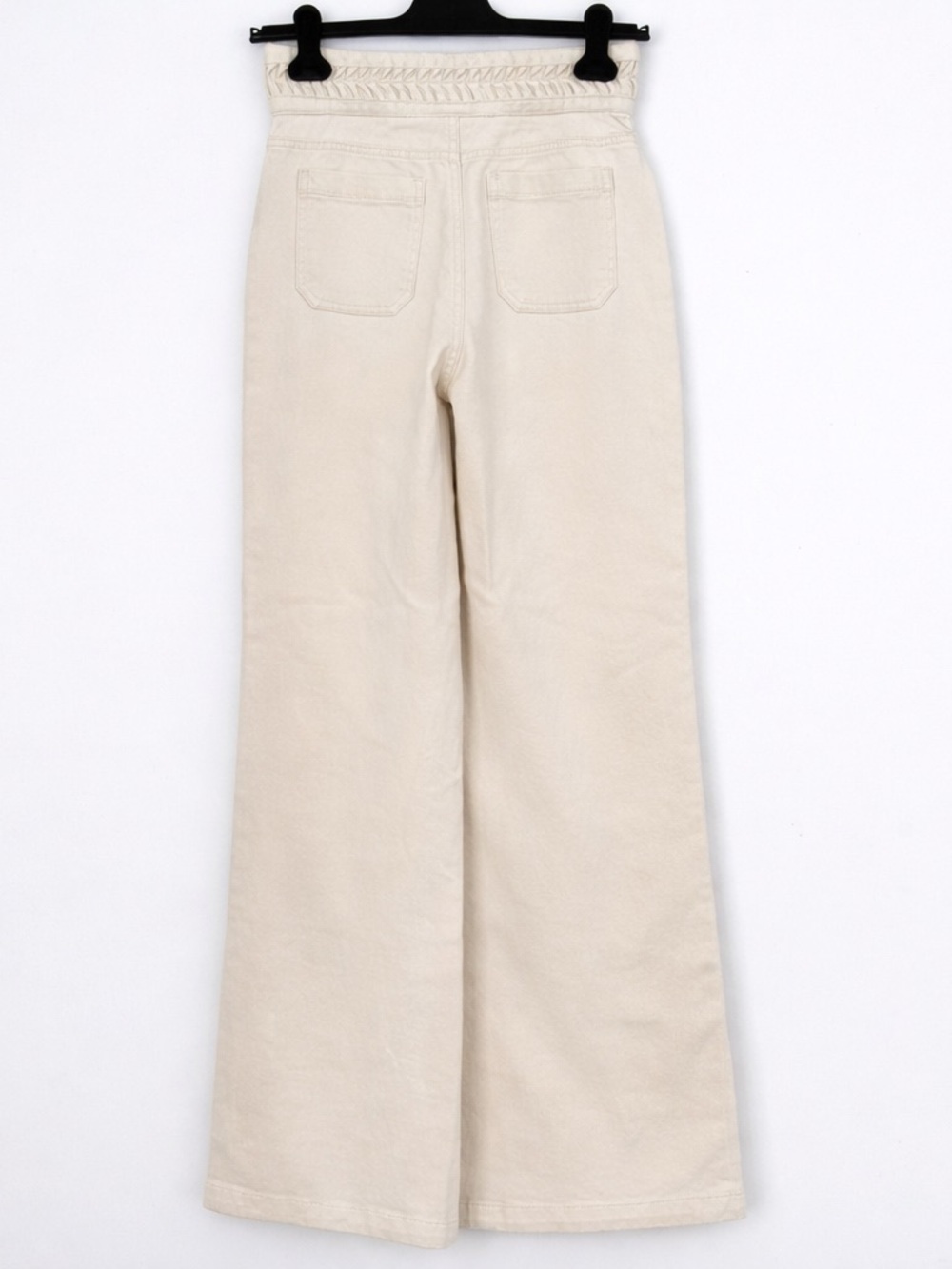 Anthropologie Magali Pascal Birkin Wide Leg Jeans High Rise Beige Size S - Picture 4 of 9